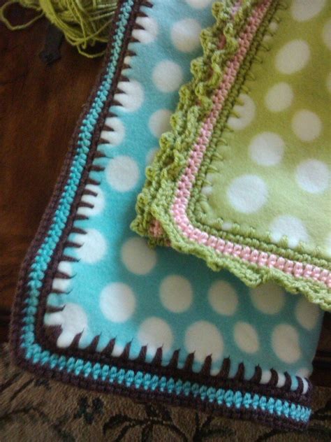 Crochet Fleece Blankets | Crochet, Crochet borders, Fleece blanket edging