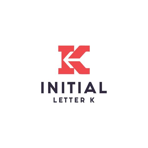 Minimalist letter k logo design template 6696977 Vector Art at Vecteezy