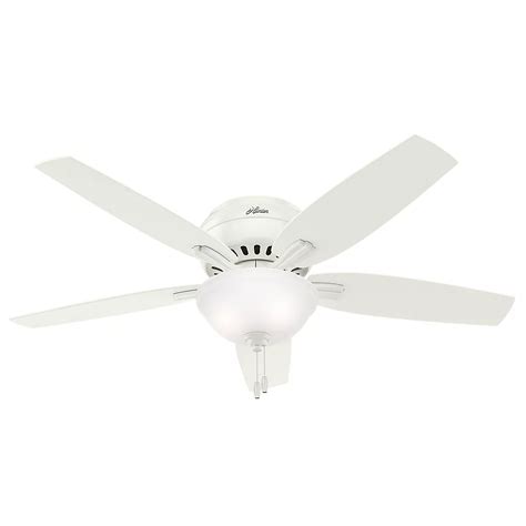 Hunter Newsome 52-inch Low Profile Ceiling Fan in White | The Home Depot Canada