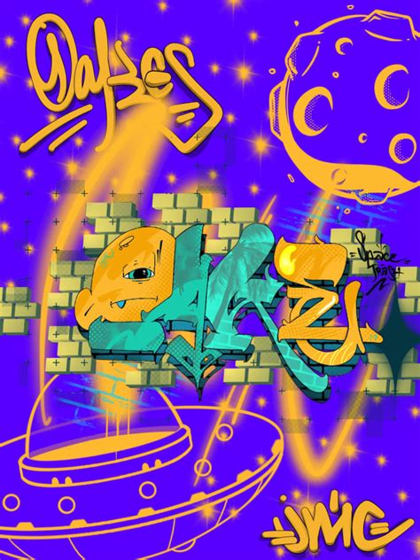 Pro graffiti style work by Asma17oakes | Fiverr