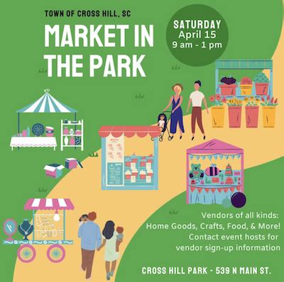 Cross Hill Market in the Park Scheduled for April 15 - Who's On The Move