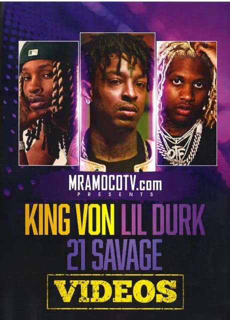 KING VON, LIL Durk, 21 Savage- "Music Videos".Mix Dvd **Buy 2 Get 1 ...