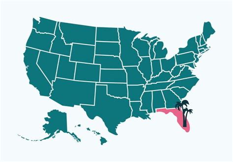USA & Florida States Map Vector svg eps | UIDownload