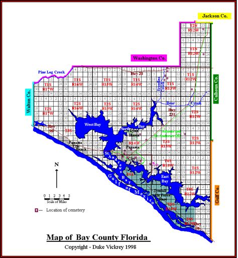 Bay County Map