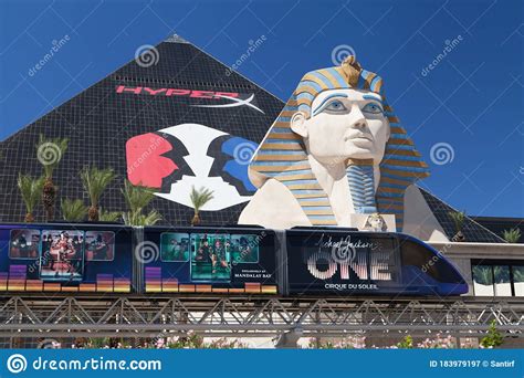 Tram Passing in Front of the Luxor Hotel Editorial Photography - Image of landmark, hyperx ...