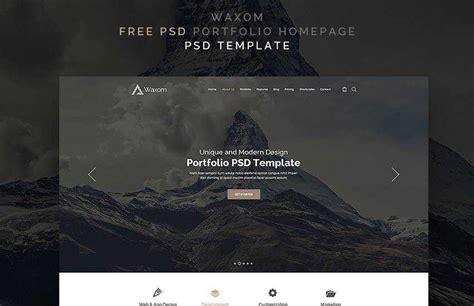 10 Free Personal Portfolio Photoshop PSD Web Templates for 2020 | LaptrinhX