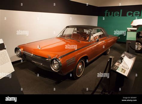 1962 Chrysler Turbine powered car at the Petersen Museum in Los Angeles California Stock Photo ...