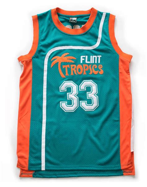 Flint Tropics Semi Pro Basketball Jersey White Green – Jersey Junkiez