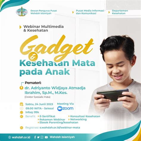 Ketahui Dampak Gadget Bagi Kesehatan Mata Pada Anak, Yuk Hadiri Webinar Multimedia dan Kesehatan ...