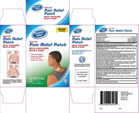 Medicated Pain Relief Patch Topical Analgesic