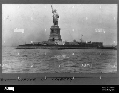 Statue of Liberty [and] New York Harbor Stock Photo - Alamy