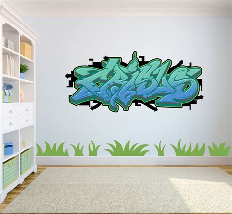 Custom made graffiti wall decal