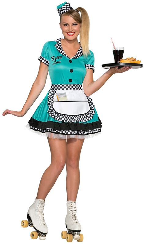 Forum Novelties Women's Betty Lou 50's Diner Waitress Costume | 50s ...