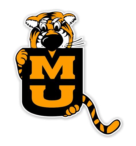 Missouri Tigers Mascot ( Mizzou ) Precision Cut Decal / Sticker