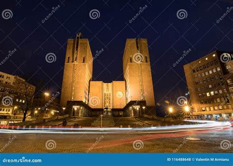 Oslo City Hall stock photo. Image of nordic, urban, city - 116488648