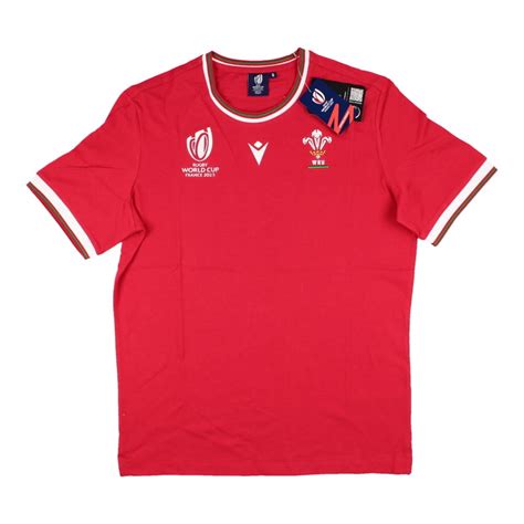 Wales RWC 2023 Rugby Cotton T-Shirt (Red)