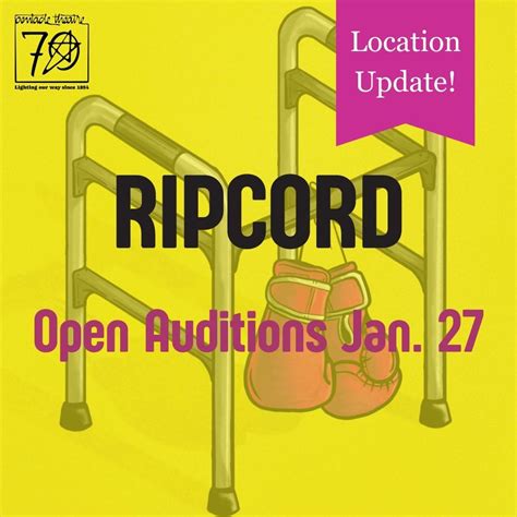 Open Auditions for Ripcord, Pentacle Theatre Rehearsal, Salem, January 27 2024 | AllEvents.in