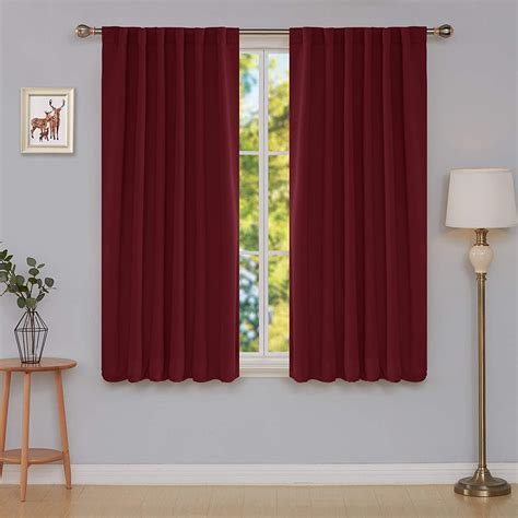 Deconovo Solid Back Tab and Rod Pocket Curtains Thermal Insulated ...