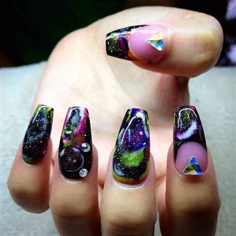 60+ Galaxy Nail Art | Inspiration + Pic Tutorials ->These are GORGEOUS. by 💀Chloé Anderson🌹 - Musely