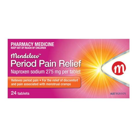 Buy Mendeleev Period Pain Relief 24 Tablets Online at Chemist Warehouse®