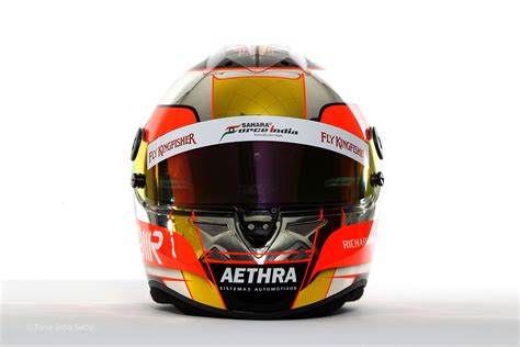 Jules Bianchi helmet, Force India, 2012 · F1 Fanatic | Helmet, Force ...