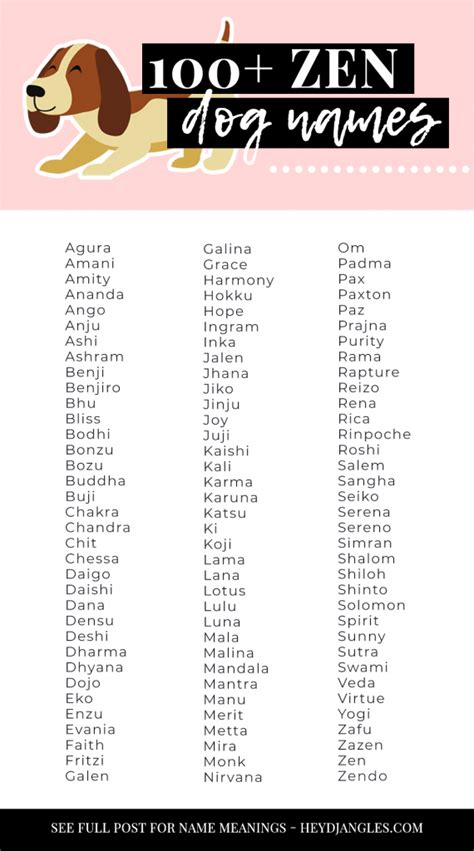 105 Zen Dog Names (with Meanings) - Hey, Djangles.