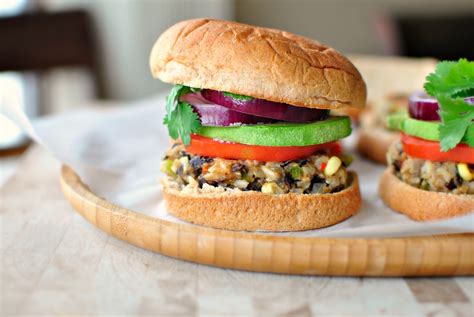 Southwest Black Bean and Rice Veggie Burger - Simply Scratch