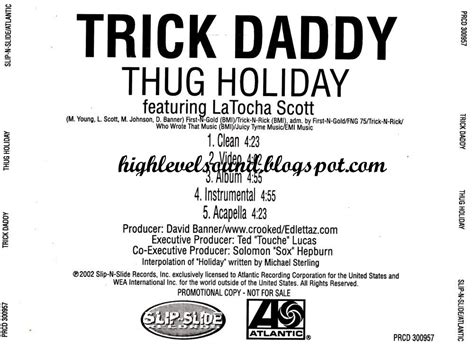 highest level of music: Trick Daddy Feat. Latocha Scott - Thug Holiday-(Promo_CDS)-2002-hlm