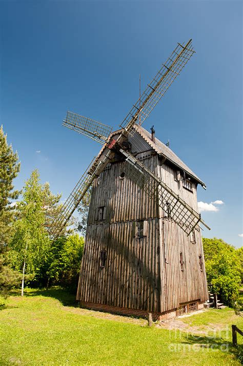 Old Wooden Windmill Building Photograph by Arletta Cwalina