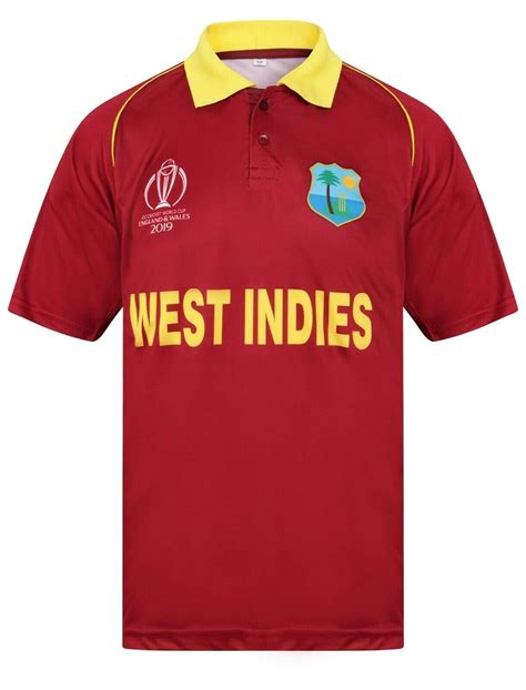 WEST Indies Cricket Shirt 2019 UK Jersey for World Cup 2019 : Special Edition: Amazon.co.uk ...