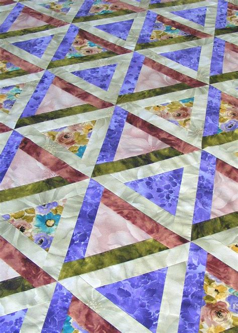 Use this triangle patchwork quilt pattern and learn to piece ...