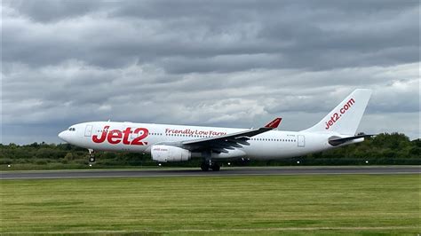 Jet2 A330 takeoff from Manchester Airport - YouTube