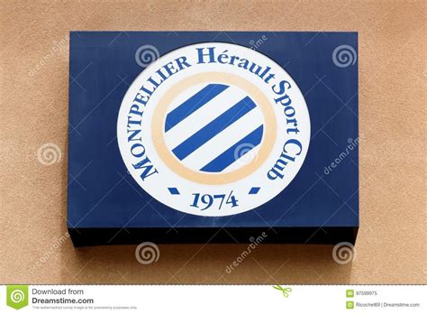 Montpellier Herault Sport Club Logo on a Wall Editorial Image - Image ...