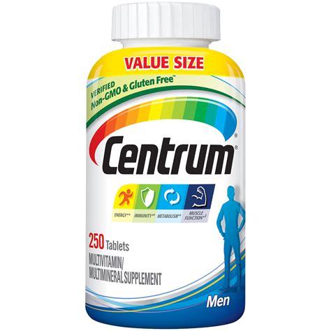 Centrum Multivitamins for Men, Multivitamin/Multimineral Supplement with Vitamin D3, B Vitamins ...