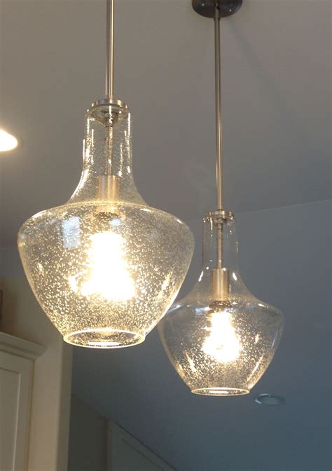 Kichler Seeded Glass Pendant Lights. oRB option for stems. Kitchen ...