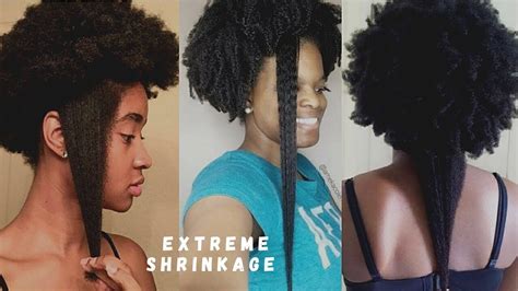 Shrinkage on Natural Hair, 4a/4b/4c haircare, curly hair, Natural Hair Journey - YouTube