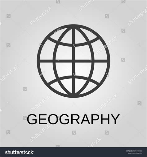 Geography Icon Geography Symbol Flat Design Stock Vector (Royalty Free) 1072155956 | Shutterstock