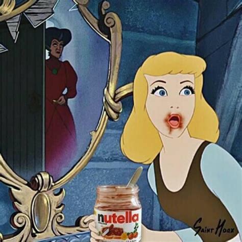 Cinderella and Nutella | Disney funny, Disney princess funny, Funny ...