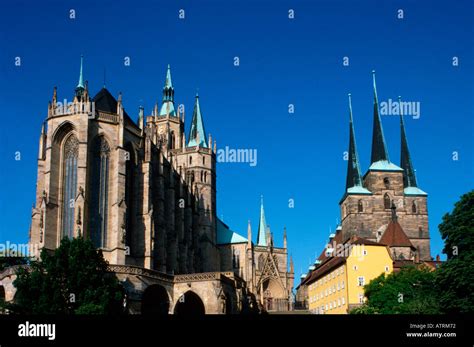 Cathedral and church / Erfurt Stock Photo - Alamy