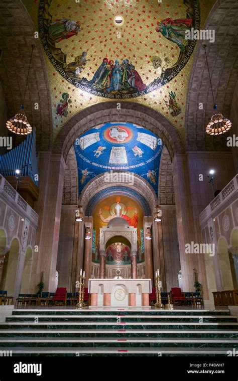 USA, District of Columbia, Washington, Basilica of the National Shrine of the Immaculate ...