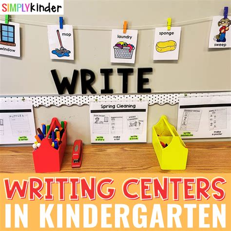 Writing Center Ideas for Kindergarten - Simply Kinder