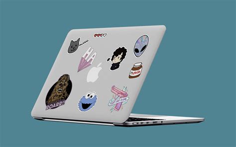 Free 52+ Laptop Sticker Mockup Yellowimages Mockups