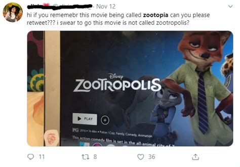 Reminder: 'Zootopia' is 'Zootropolis', and has always been 'Zootropolis ...