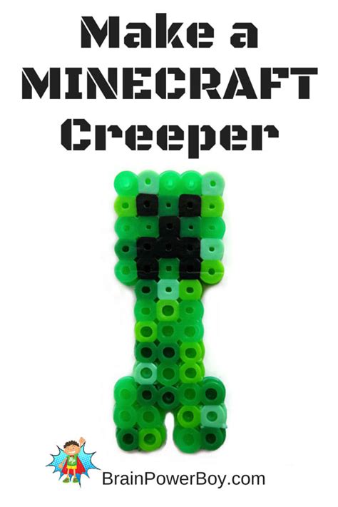 Minecraft Perler Bead Pattern: Creeper - Brain Power Boy