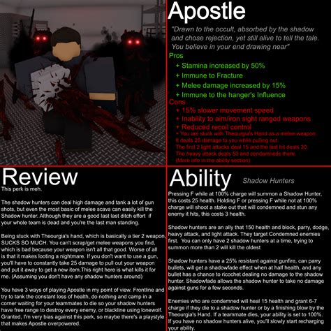 Decaying Winter perk reviews: Part 8, Apostle : r/decayingwinter