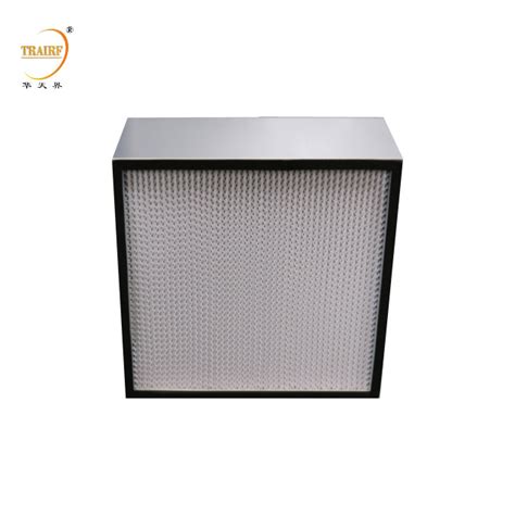 H14 Aluminum Deep Pleat Laminar Flow Hood HEPA Air Filter For HVAC System