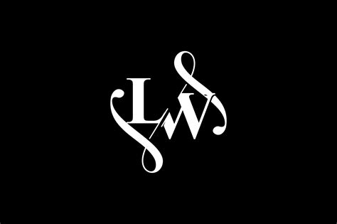 LW Monogram logo Design V6 By Vectorseller | TheHungryJPEG