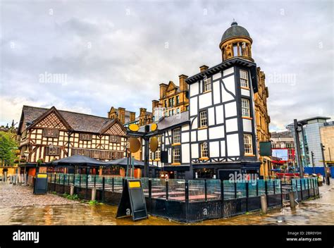 Traditional half-timbered house in Manchester, England Stock Photo - Alamy