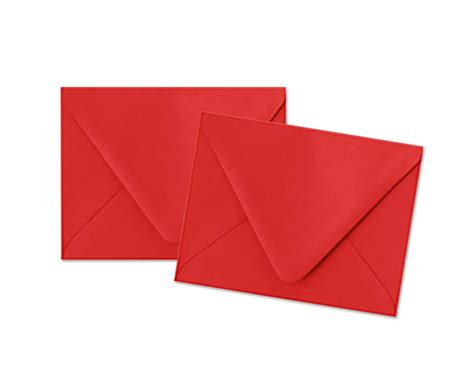 Red Envelopes A2 Pointed Flap Envelopes Set of 10 - Etsy