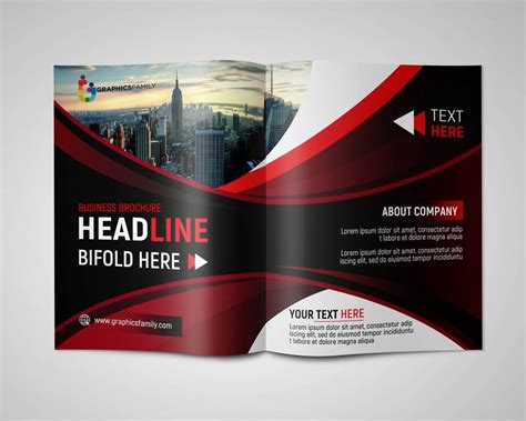 Business Brochure PSD Template with Space for Text – GraphicsFamily